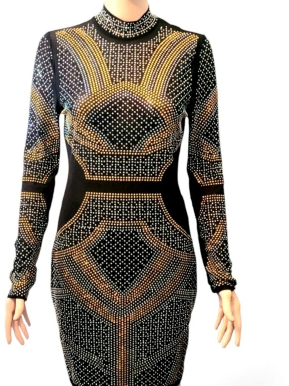 Fashion Nova Jewels Rhinestone Party Dress Size XL Stretch size XL